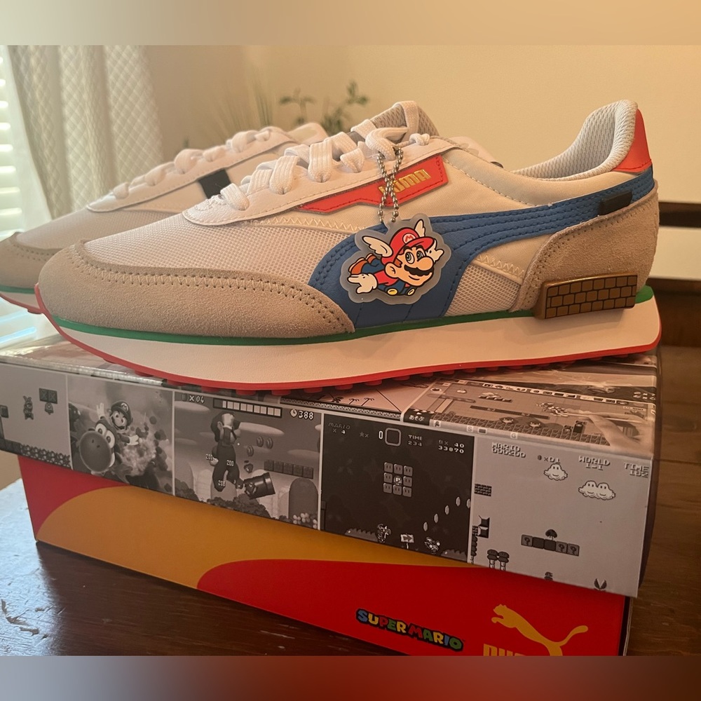 New in box Puma Future Rider Super Mario 64.          Men size 7.5